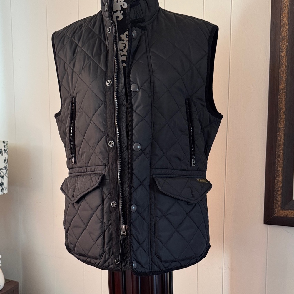 Polo Ralph Lauren Men's Black Quilted Vest. Unworn